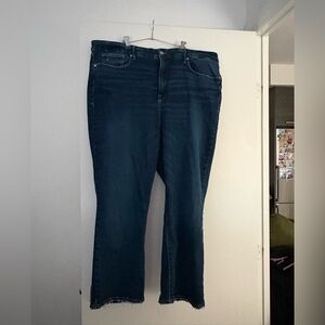 Good American Dark Indigo Straight-Leg Jeans